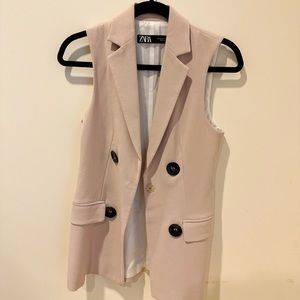 Zara Pink Sleeveless Vest XS NEW